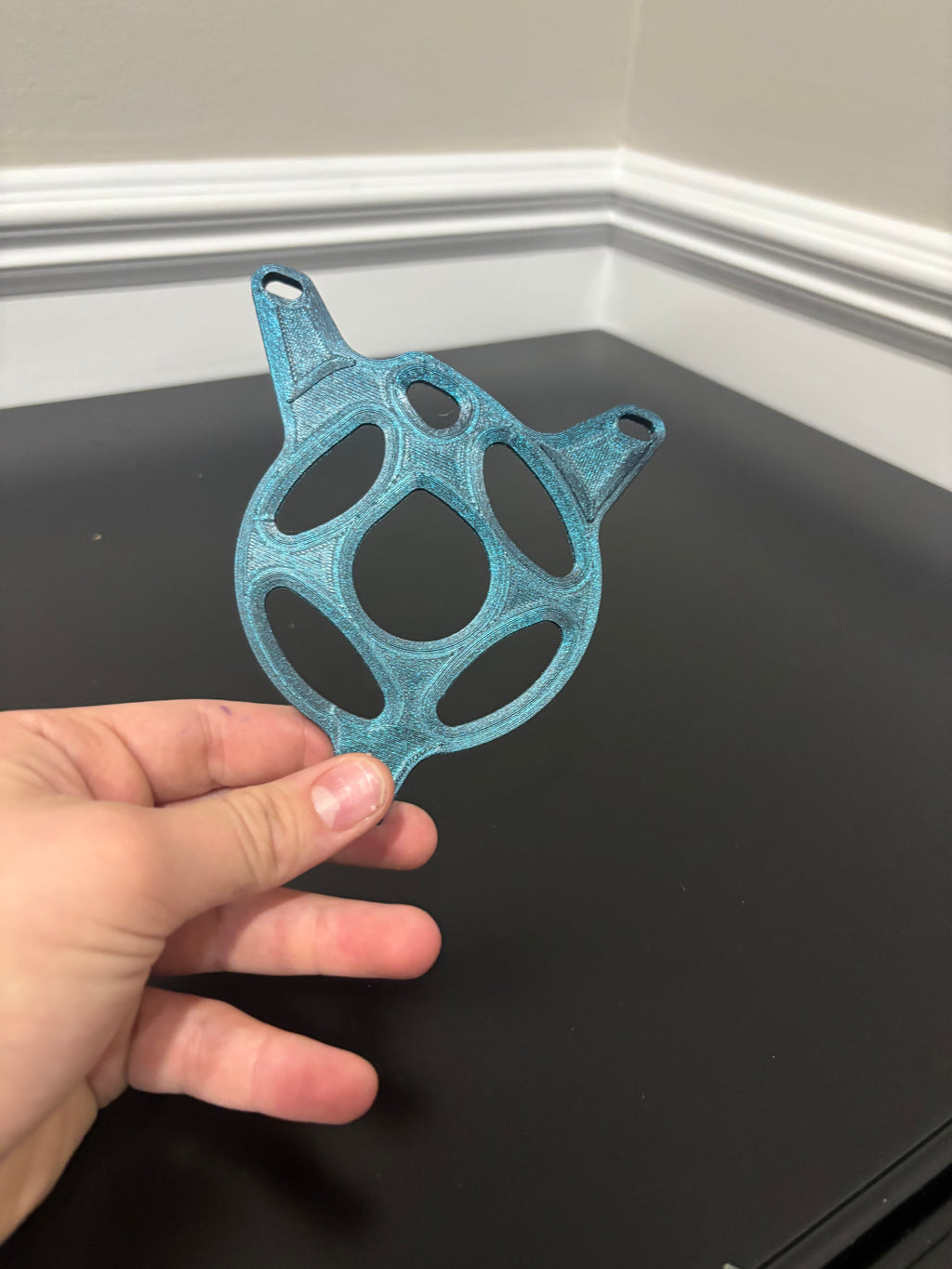 Blue sparkle Tuttio moto cover