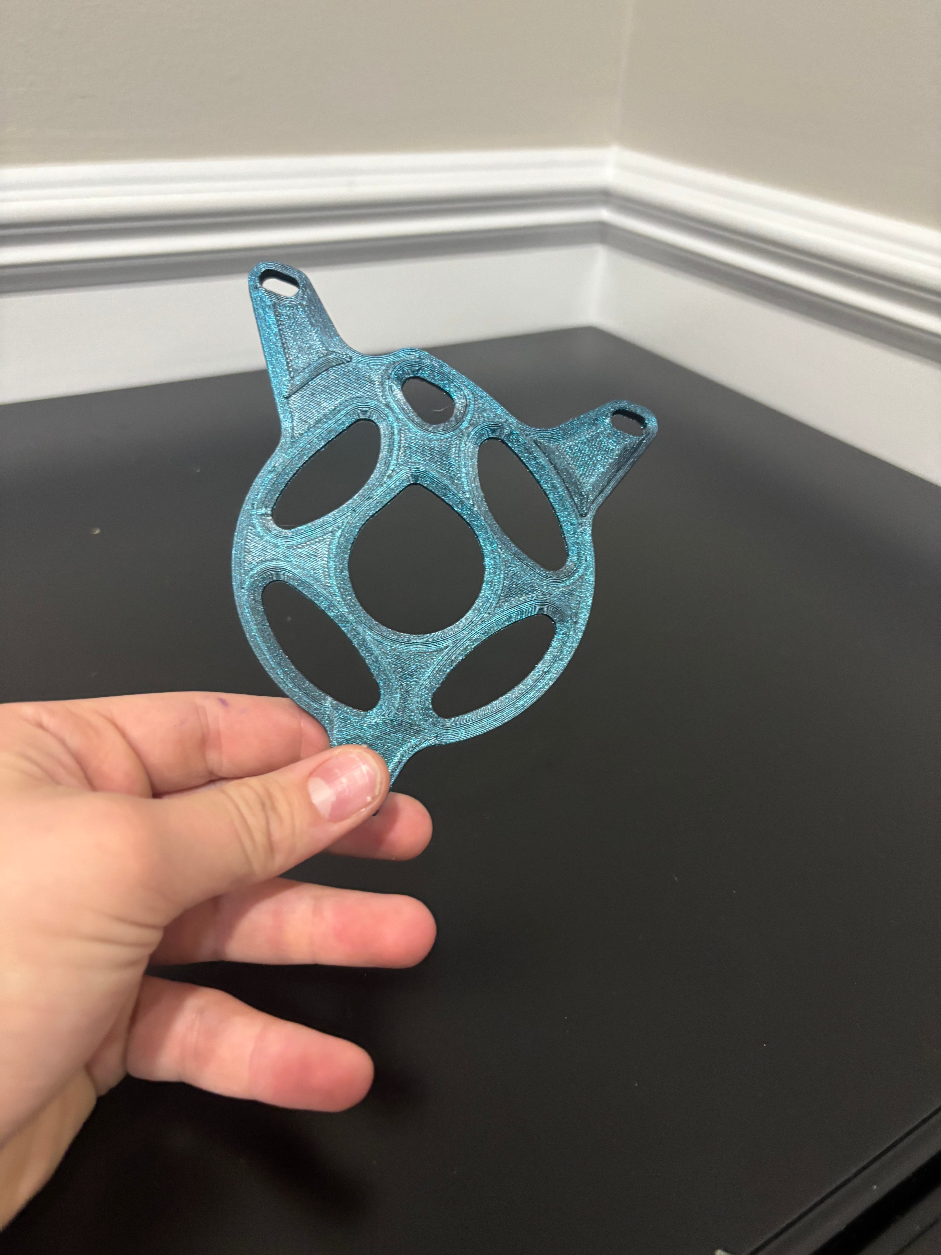 Blue sparkle Tuttio moto cover